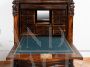 Antique Louis Philippe secretaire in fine exotic wood with maple interior