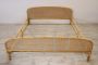 Vintage wicker double bed, 1980s