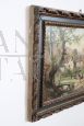 Pair of paintings with bucolic landscapes signed and dated 1890