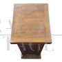 Plinth column or base for statue in walnut wood, 1930s