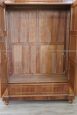 Antique late 19th century walnut wardrobe with two doors