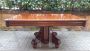 Antique 4 meter extendable table with checked inlaid top