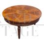 Antique Louis XVI style round coffee table