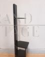 1940s art deco plant stand in black lacquered wood