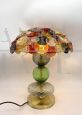 Design table lamp in hand-crafted multicolored Murano glass