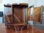 Pair of Art Deco bedside tables with bookcase