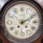 Antique wooden Bull's Eye wall clock, 1850s