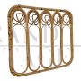 Hallway wall coat rack in bamboo and rattan