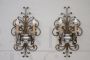 Appliques attributed to the Maison Baguès in gilded iron, 1950s