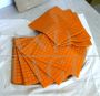 6 sheets of orange Bisazza mosaic, original from the 1990s        
