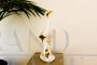 White and gold ceramic heron signed Ahura, Italy 1970