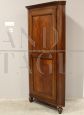 Louis Philippe cantonal corner unit in walnut, 19th century Italy