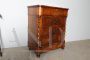 Small antique Tuscan carved dresser with drop-down drawer