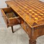 Antique 18th century desk or console table in inlaid walnut