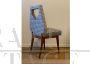 Set of 4 50s chairs with geometric backrest