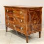 Louis XVI chest of drawers in inlaid walnut, Italy 18th century