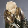 Woman with greyhound, chryselephantine sculpture signed Bertrand