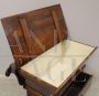 Antique bread cabinet sideboard in walnut, 19th century Italy