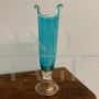 La Murrina vase in turquoise and gold Murano glass