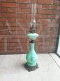 Vintage oil lamp in opaline glass