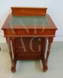 Antique English Davenport desk in mahogany with leather top