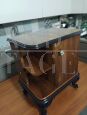 Pair of mirrored art deco bedside tables