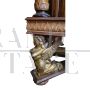 Antique Empire style display cabinet sideboard with columns and caryatids