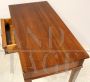 Antique Empire desk, side table or console in walnut and cherry, 19th century Italy