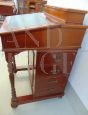 Antique English Davenport desk in mahogany with leather top