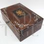 Antique Napoleon III jewelery box with mother-of-pearl inlays