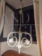 Barovier & Toso chandelier in Murano glass with three lights