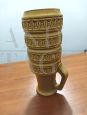 Large vintage W. Germany jug in yellow ceramic