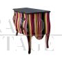 Baroque style dresser with multicolored stripes