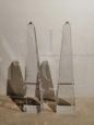 Two crystal obelisks, late 1800s / early 1900s