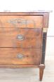 Antique Empire era chest of drawers in walnut, early 19th century