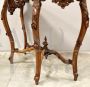 Antique Louis Philippe console table in richly carved walnut