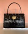 Vintage black crocodile bag