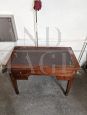 Antique Victorian desk with leather top, 19th century