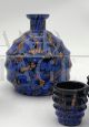 Murano glass coffee set with bottle and six cups attributed to Toso