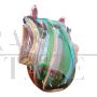 Multicolored Murano glass handbag sculpture by Colizza