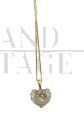 Chopard gold necklace with heart pendant with diamonds