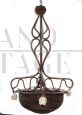 20th century wicker chandelier