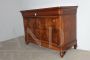 Antique Louis Philippe capuchin chest of drawers in walnut with briarwood drawers