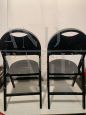 Set of 28 black Tric chairs designed by the Castiglioni brothers for BBB Emmebonacina, 1970s