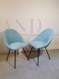 Pair of vintage chairs armchairs by Rossi di Albizzate