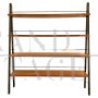 Small iron and teak ladder bookcase from the 1960s