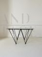 Alanda style industrial design coffee table, 1970s