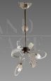 Barovier & Toso chandelier in Murano glass with three lights