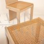 Set of 4 designer chairs by Pierluigi Molinari for Pozzi with Vienna straw seat