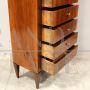 Antique walnut tallboy dresser, 19th century Italy